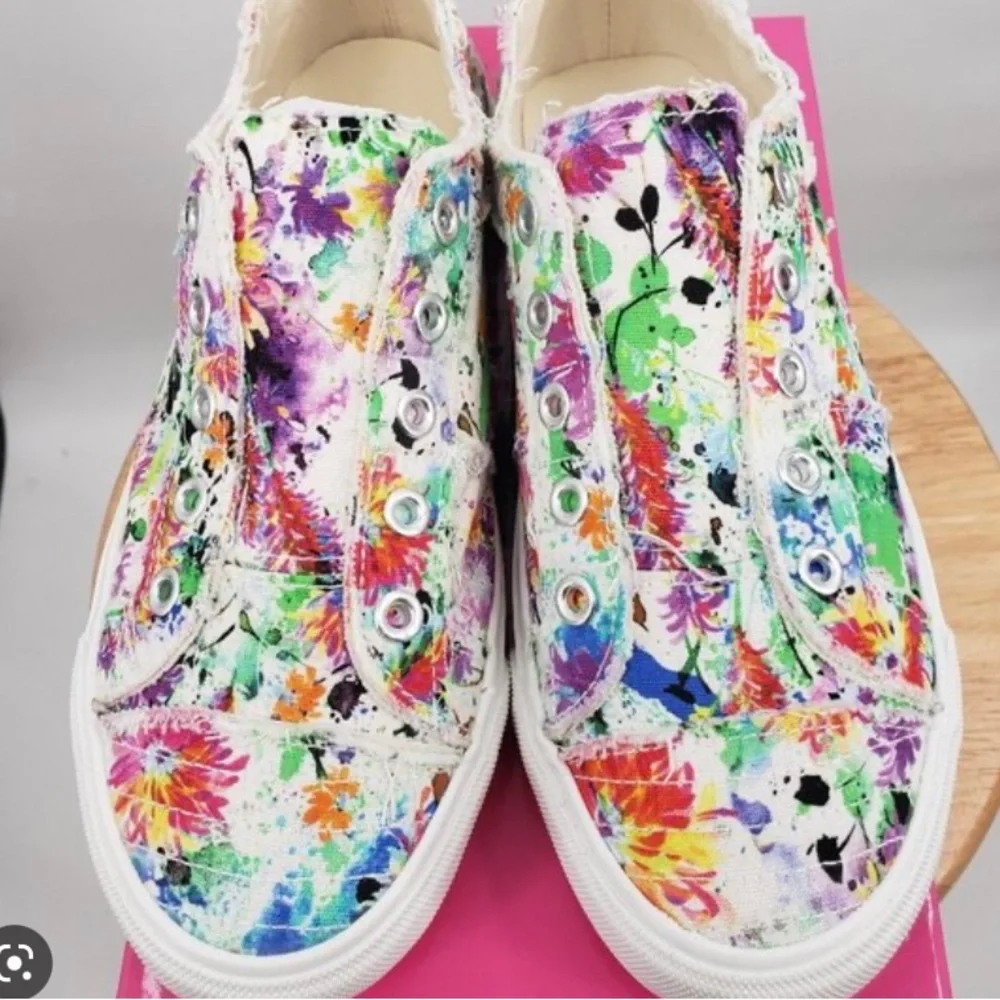 Corkys Floral Splatter Babalou Size 7 - Picture 4 of 4
